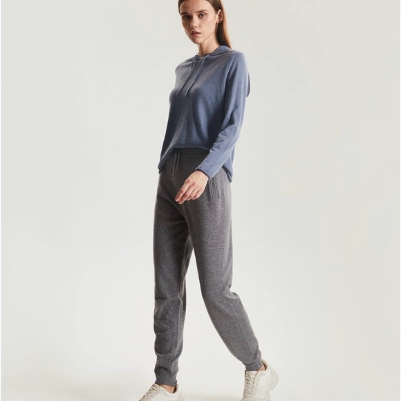 Greenmount Cashmere Jogger Pants heather gray S - Picture 2 of 10